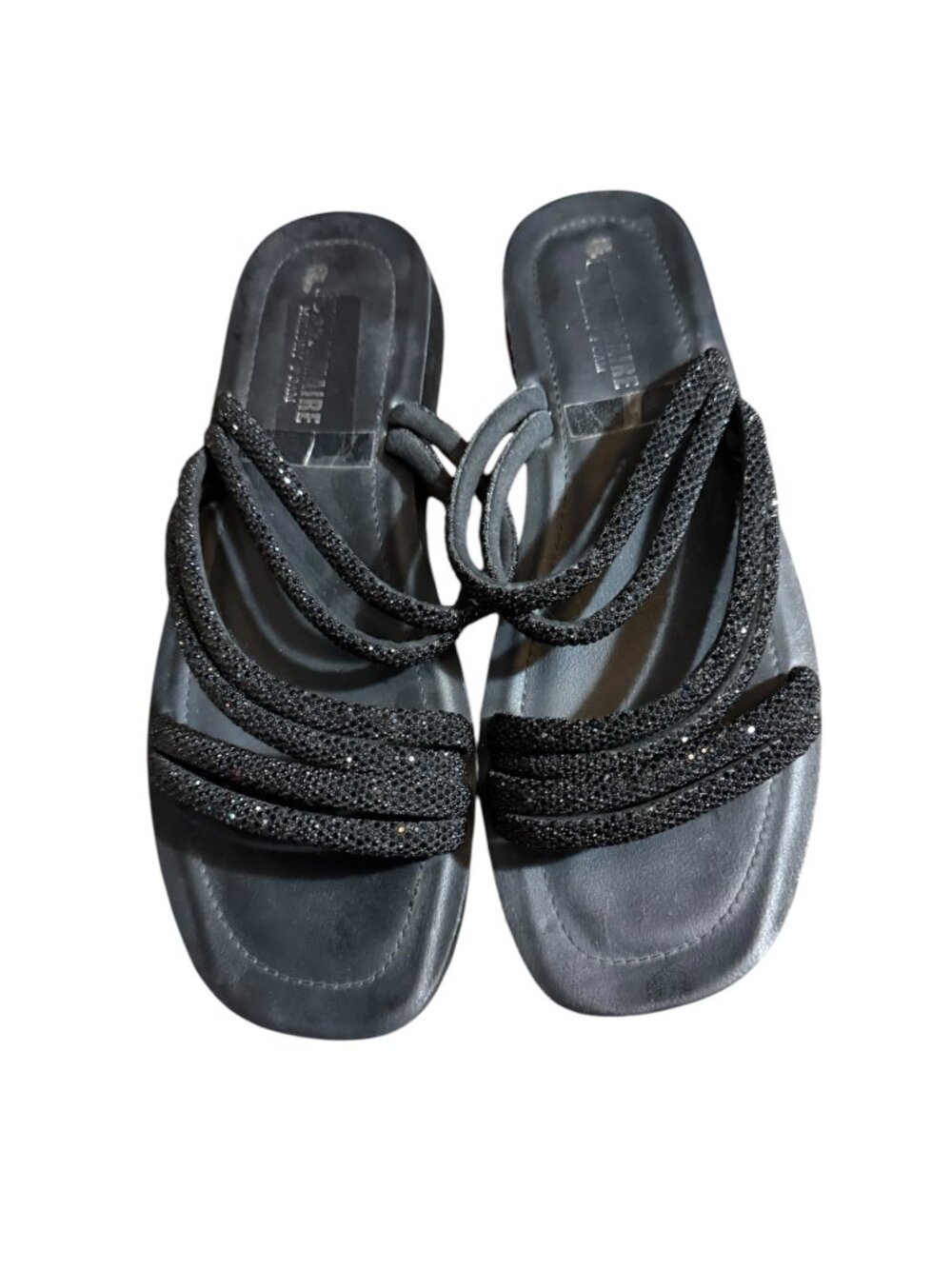 Cushionaire Women’s Athena Rhinestone Sandals – Size 9